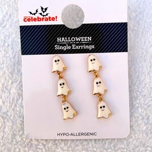 Ghost Statement Drop Halloween Earrings New